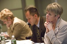 Corporate Recruiters in Classroom