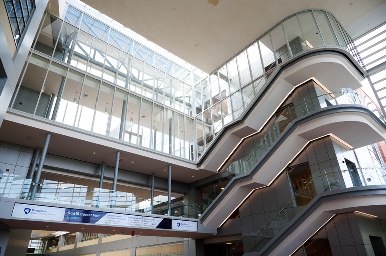 Interior Stairs of the Smeal Business Building.