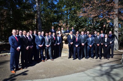 Nittany Lion Fund Managers at the Lion Shrine nittany lion fund managers