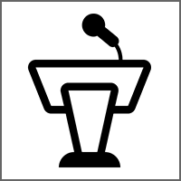 Join the Conference Welcome and Keynote Speaker Zoom Session Speaker Icon 200