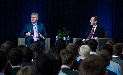 Dean Whiteman and GE CEO Jeff Immelt