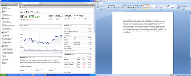 Morningstar Direct Screenshot Image